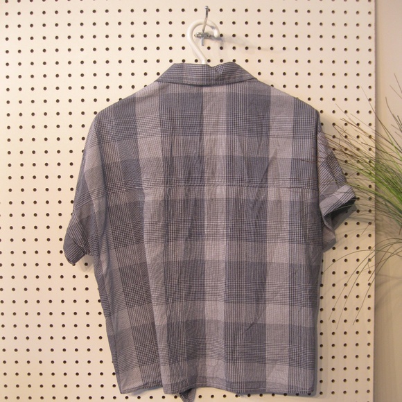 Roots Boyfriend Blue White Shirt - Picture 4 of 4